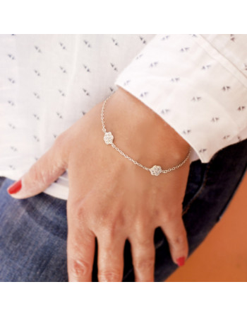 pulsera de plata botones Mallorca