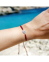 Pulsera con botón mallorquín de plata Anima de Mallorca