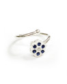 Anillo de plata con botón mallorquín Anima de Mallorca