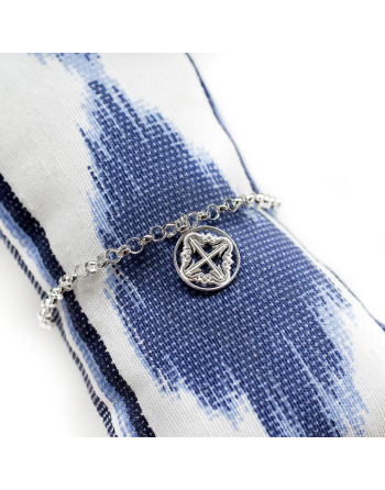 Pulsera de plata CRUZ Anima de Mallorca