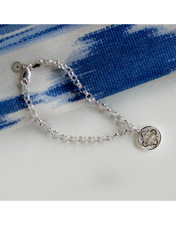 Pulsera de plata CRUZ Anima de Mallorca