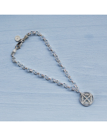 Pulsera de plata CRUZ Anima de Mallorca