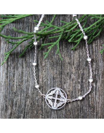 Pulsera de plata CRUZ Anima de Mallorca