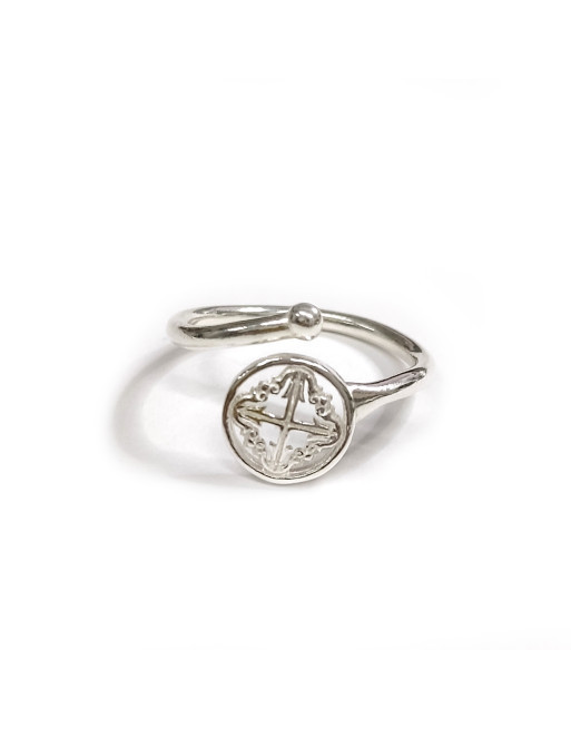 Anillo de plata CRUZ Anima de Mallorca
