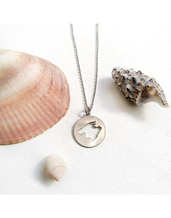 Collar de plata con isla de Mallorca Anima de Mallorca