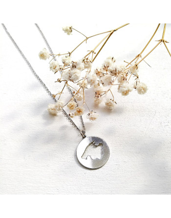 Collar de plata con isla de Mallorca Anima de Mallorca