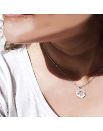 Collar de plata con isla de Mallorca Anima de Mallorca